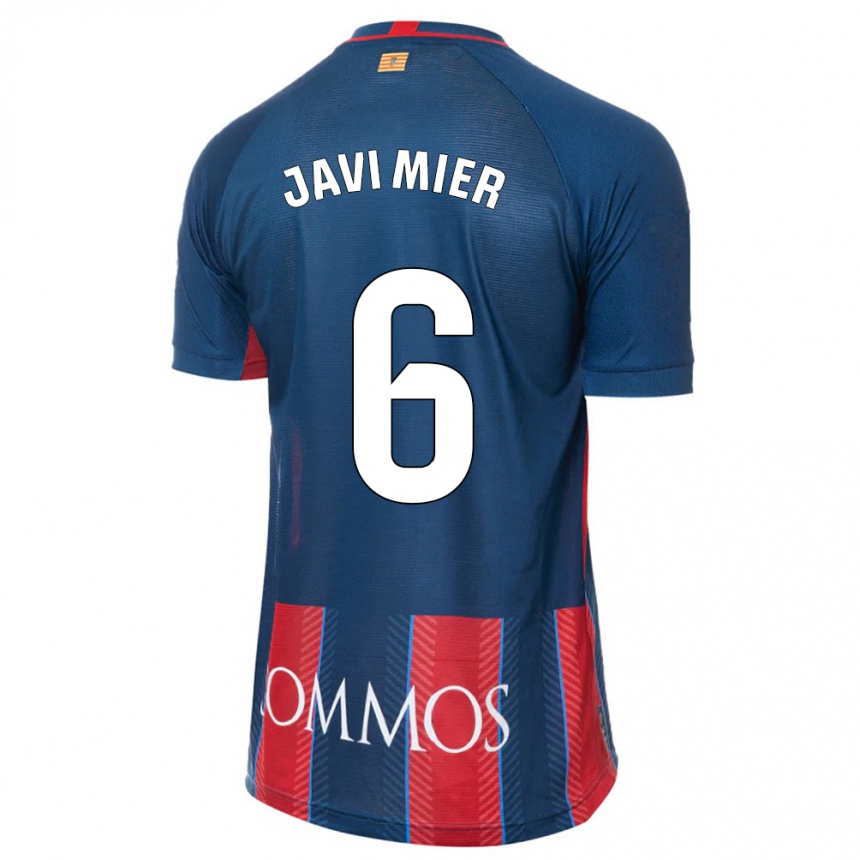 Kids Football Javi Mier #6 Navy Home Jersey 2023/24 T-Shirt Canada