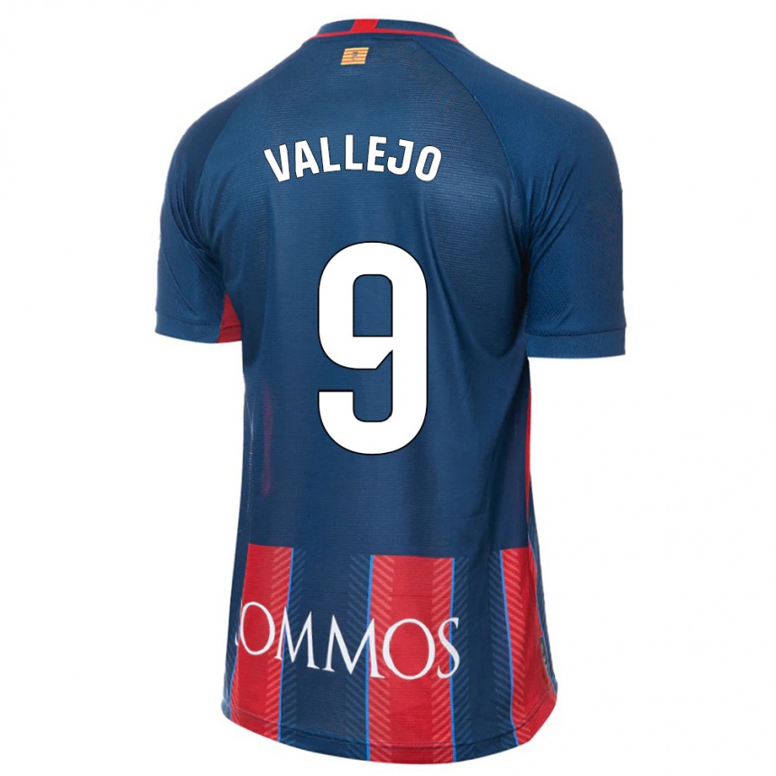 Enfant Football Maillot Hugo Vallejo #9 Marin Tenues Domicile 2023/24 Canada