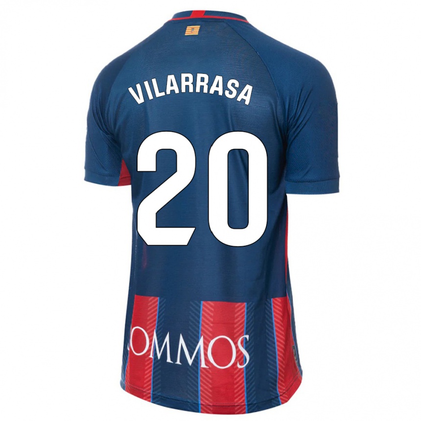 Enfant Football Maillot Ignasi Vilarrasa #20 Marin Tenues Domicile 2023/24 Canada