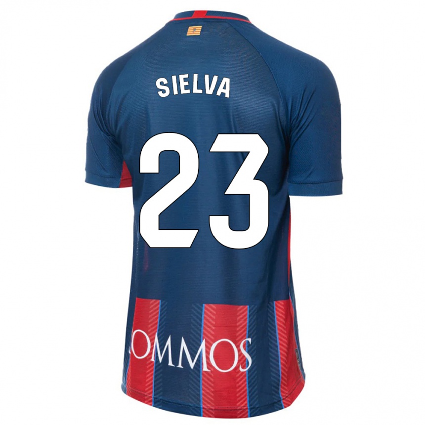 Enfant Football Maillot Óscar Sielva #23 Marin Tenues Domicile 2023/24 Canada