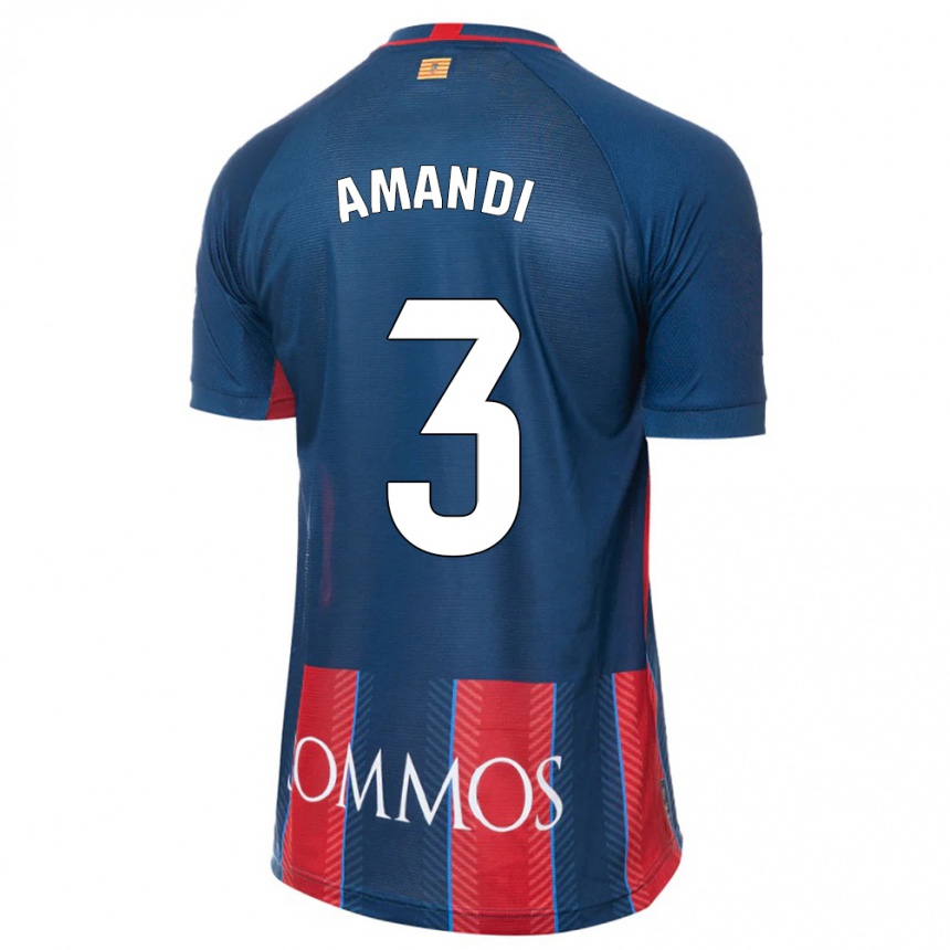 Enfant Football Maillot Iván Amandi #3 Marin Tenues Domicile 2023/24 Canada