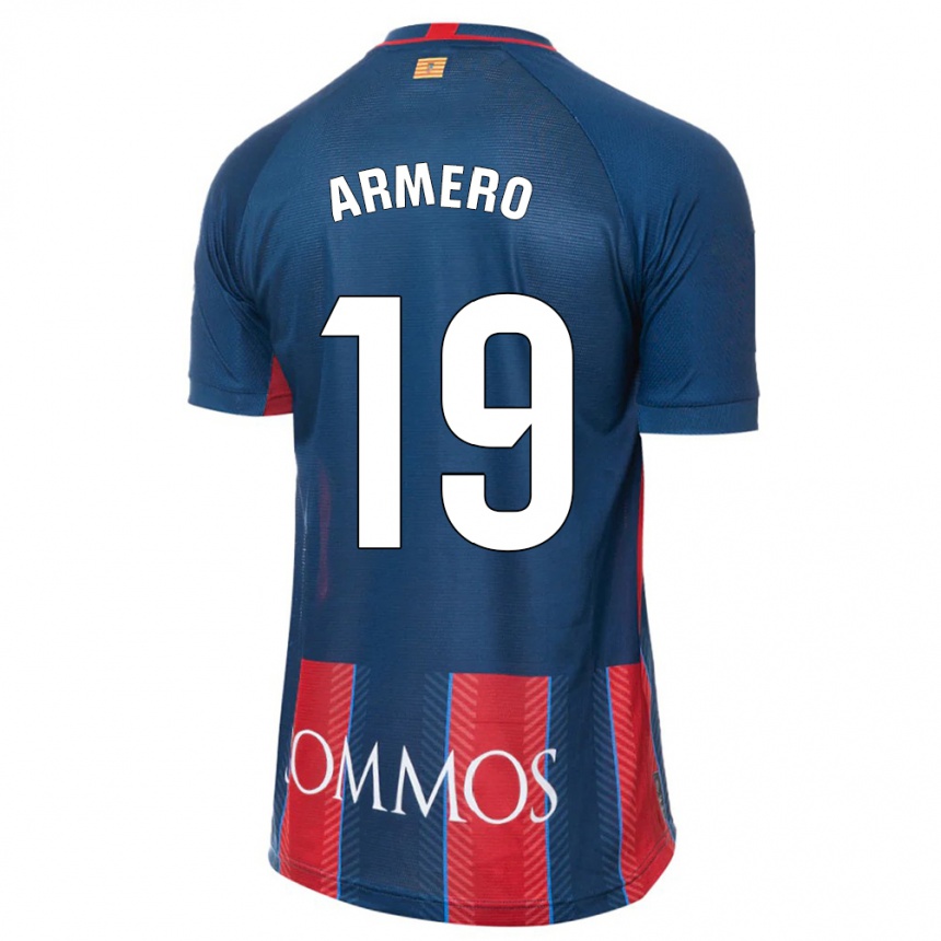 Kids Football Sergi Armero #19 Navy Home Jersey 2023/24 T-Shirt Canada