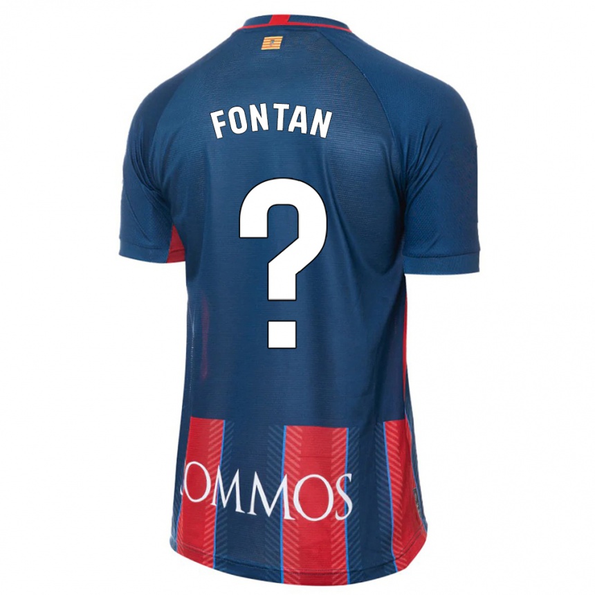 Enfant Football Maillot Nico Fontán #0 Marin Tenues Domicile 2023/24 Canada