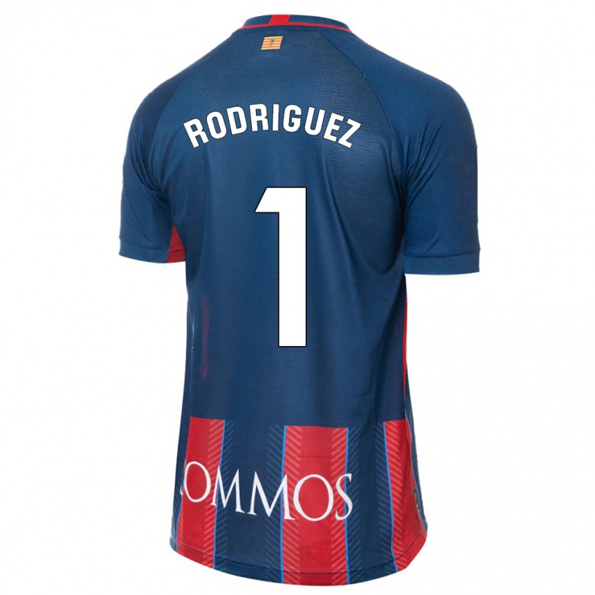 Enfant Football Maillot Nuria Rodríguez #1 Marin Tenues Domicile 2023/24 Canada