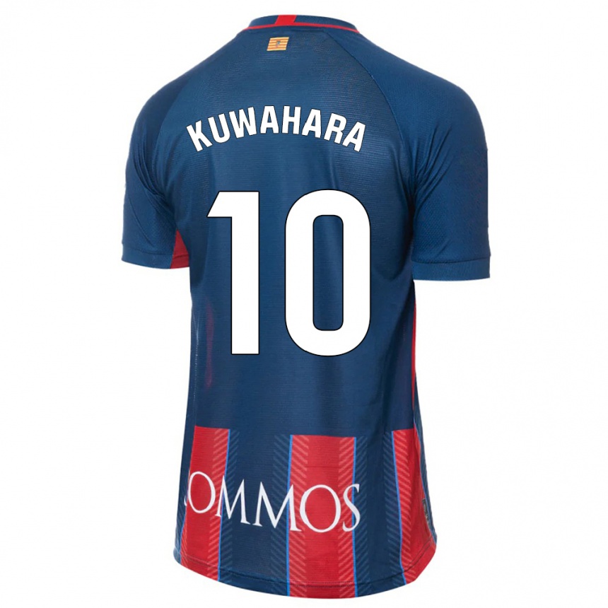 Kids Football Akane Kuwahara #10 Navy Home Jersey 2023/24 T-Shirt Canada