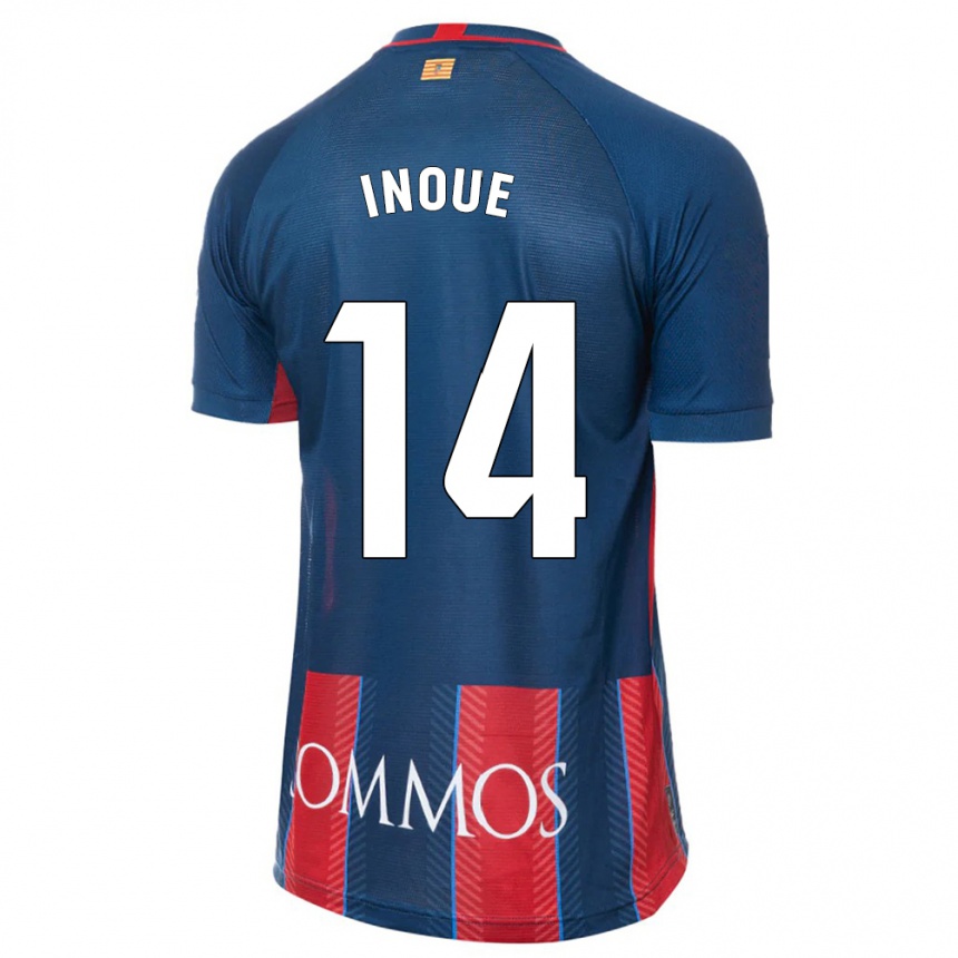 Enfant Football Maillot Moe Inoue #14 Marin Tenues Domicile 2023/24 Canada