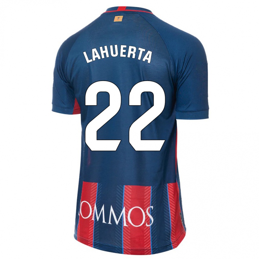 Kids Football Gema Lahuerta #22 Navy Home Jersey 2023/24 T-Shirt Canada