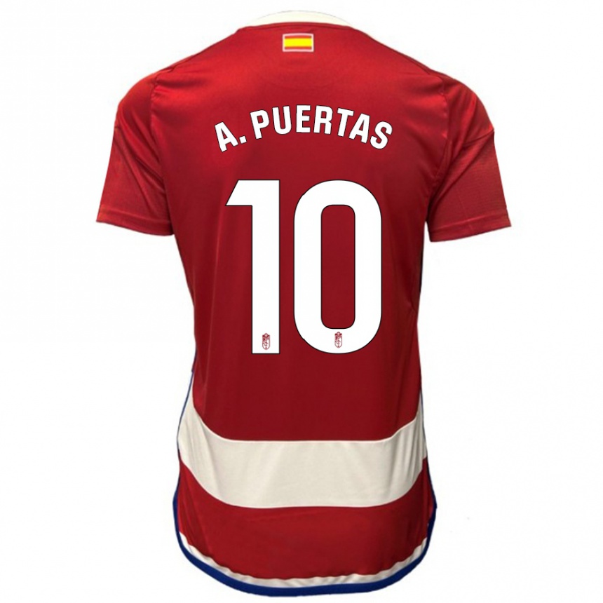 Enfant Football Maillot Antonio Puertas #10 Rouge Tenues Domicile 2023/24 Canada