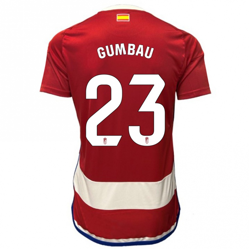 Enfant Football Maillot Gerard Gumbau #23 Rouge Tenues Domicile 2023/24 Canada