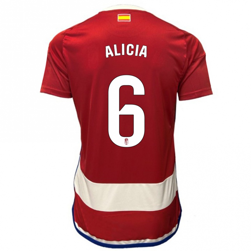 Enfant Football Maillot Alicia #6 Rouge Tenues Domicile 2023/24 Canada