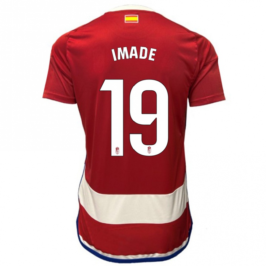 Kids Football Edna Imade #19 Red Home Jersey 2023/24 T-Shirt Canada