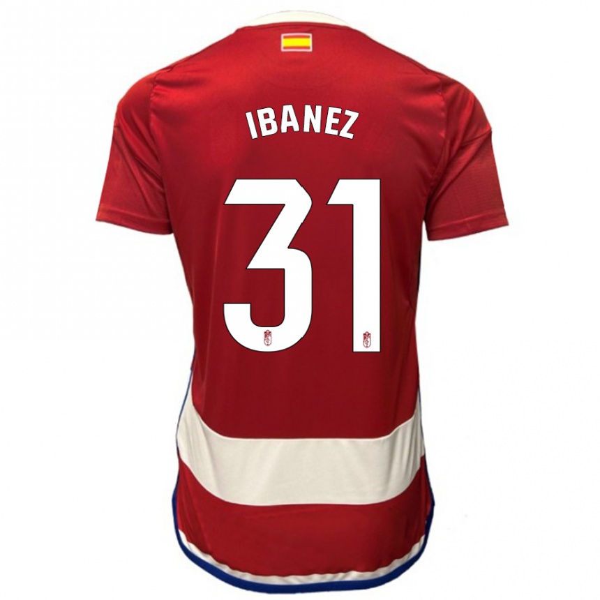 Enfant Football Maillot Alba Ibáñez #31 Rouge Tenues Domicile 2023/24 Canada