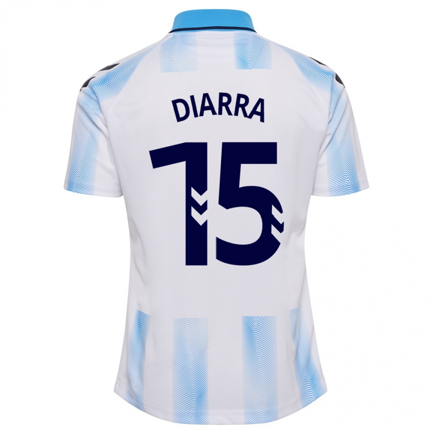 Enfant Football Maillot Moussa Diarra #15 Blanc Bleu Tenues Domicile 2023/24 Canada