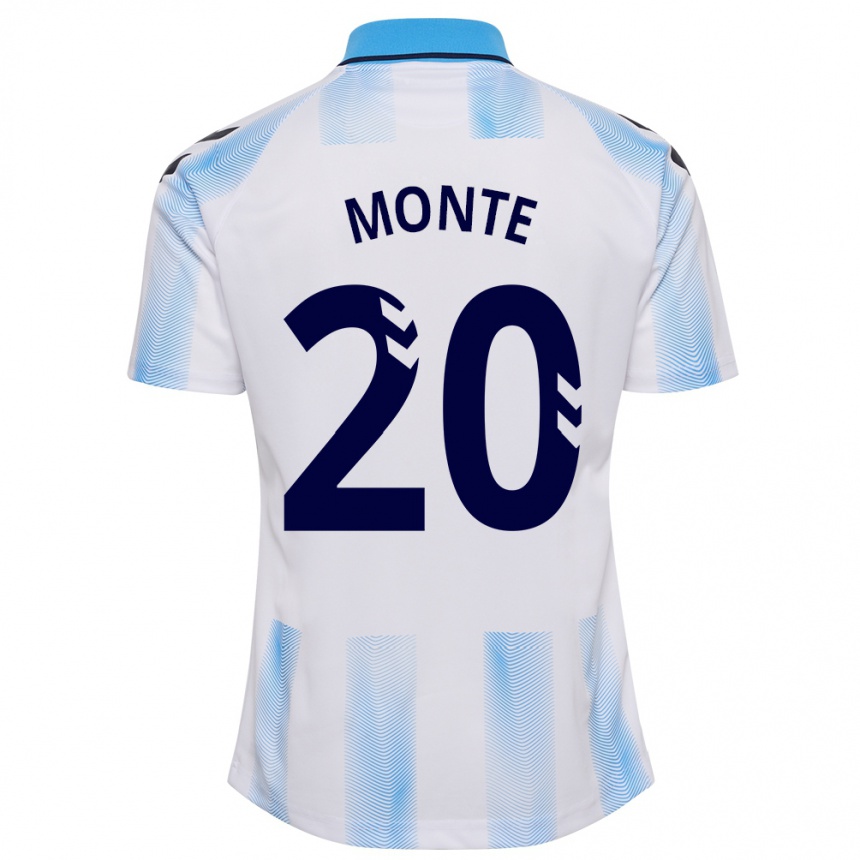 Enfant Football Maillot Nélson Monte #20 Blanc Bleu Tenues Domicile 2023/24 Canada