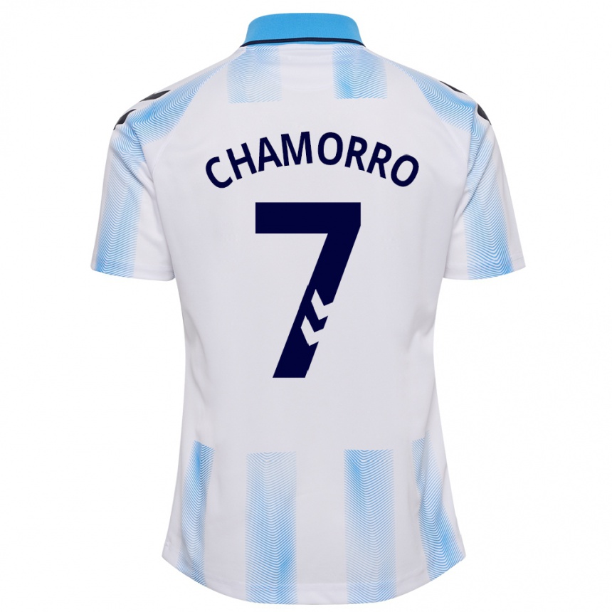 Enfant Football Maillot Alexis Chamorro #7 Blanc Bleu Tenues Domicile 2023/24 Canada