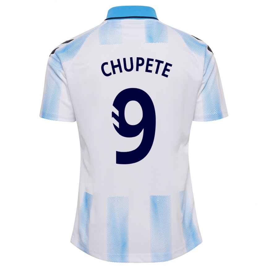 Enfant Football Maillot Chupete #9 Blanc Bleu Tenues Domicile 2023/24 Canada