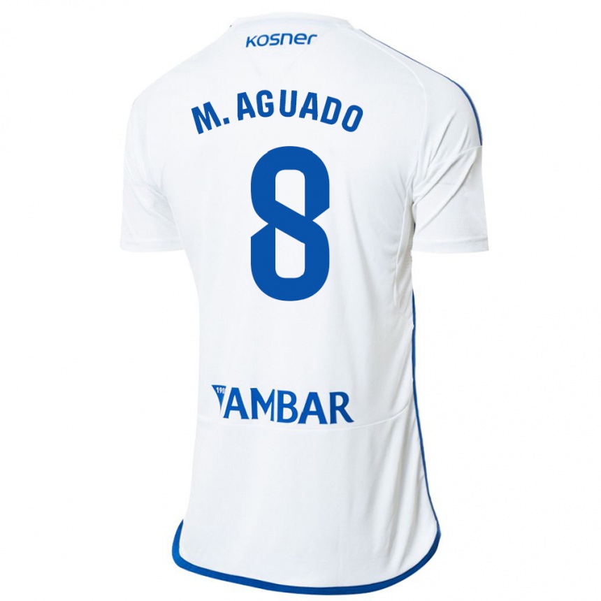 Enfant Football Maillot Marc Aguado #8 Blanc Tenues Domicile 2023/24 Canada