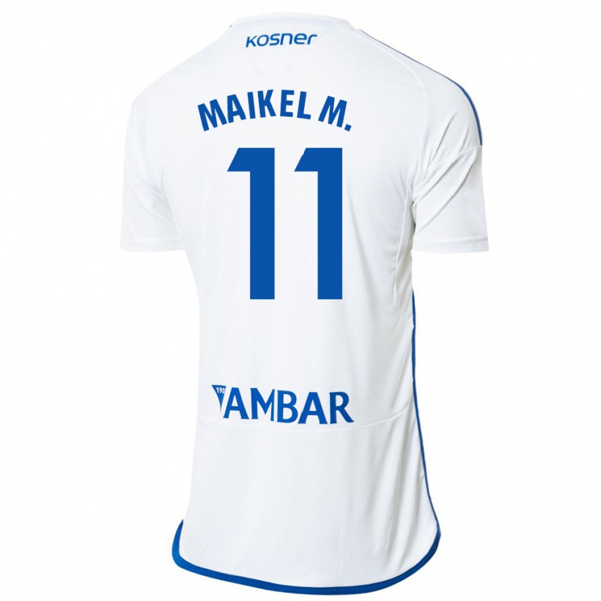 Enfant Football Maillot Maikel Mesa #11 Blanc Tenues Domicile 2023/24 Canada