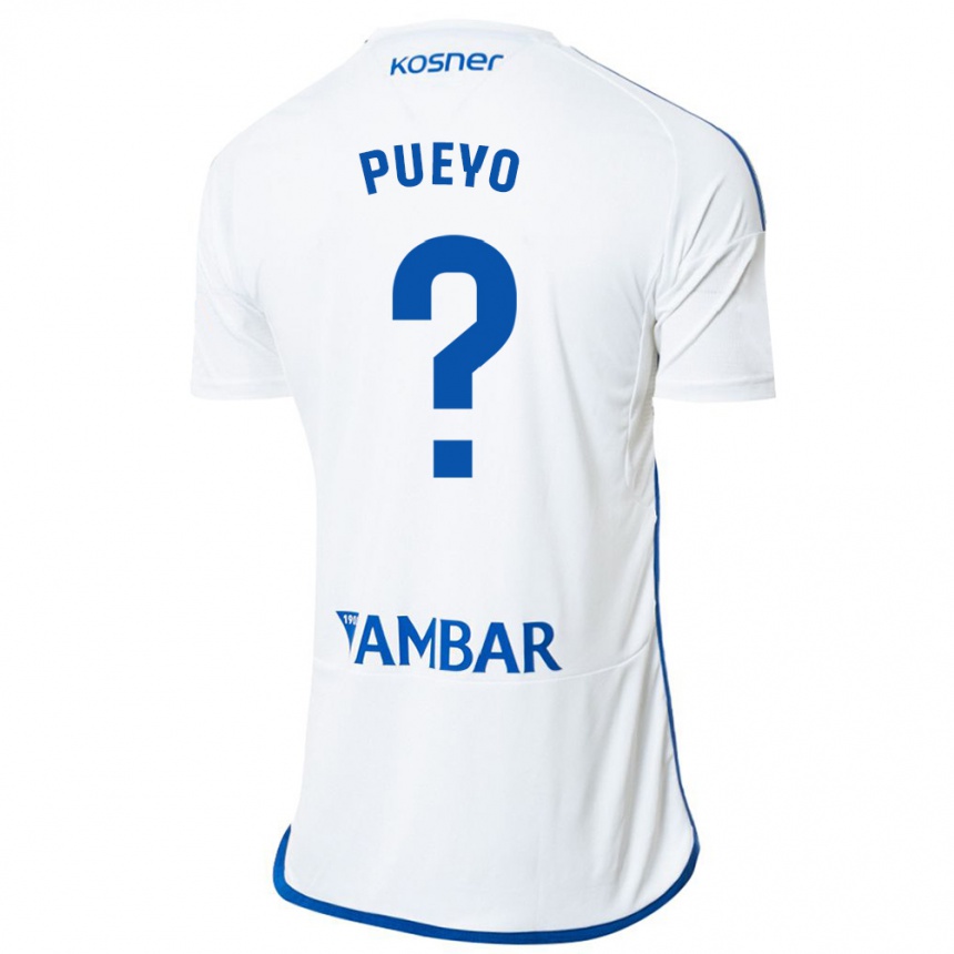 Kids Football Alejandro Monserrate Pueyo #0 White Home Jersey 2023/24 T-Shirt Canada