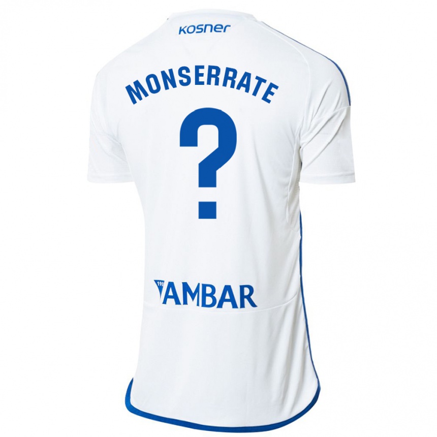 Kids Football Jano Monserrate #0 White Home Jersey 2023/24 T-Shirt Canada