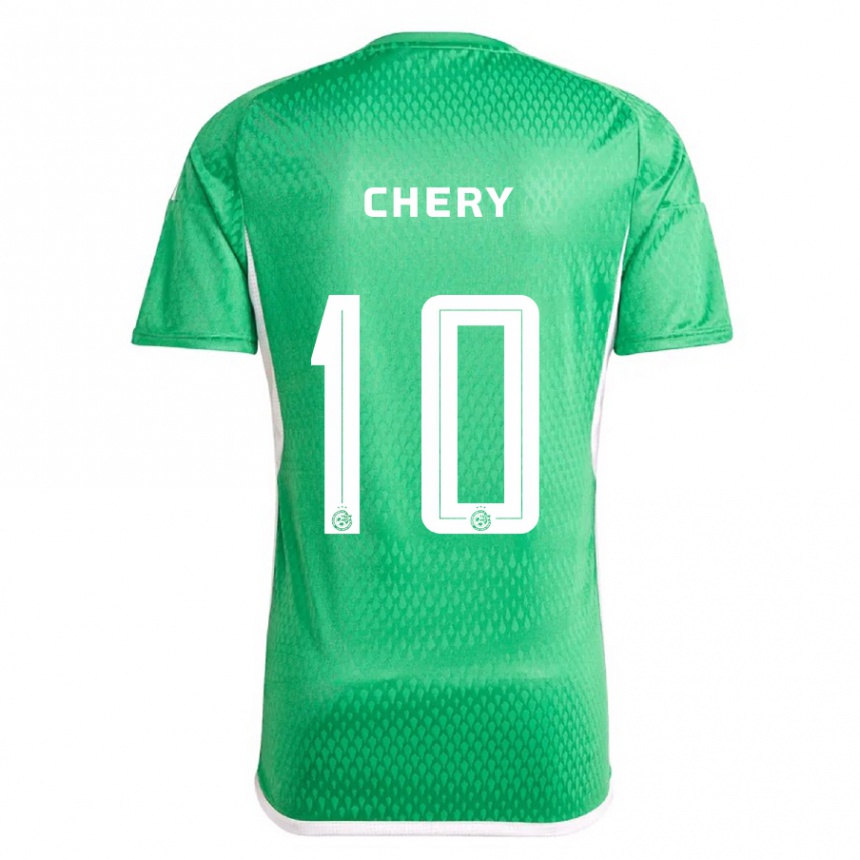 Kids Football Tjaronn Chery #10 White Blue Home Jersey 2023/24 T-Shirt Canada