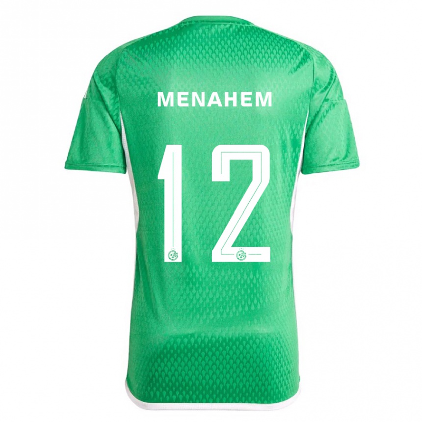 Kids Football Sun Menahem #12 White Blue Home Jersey 2023/24 T-Shirt Canada