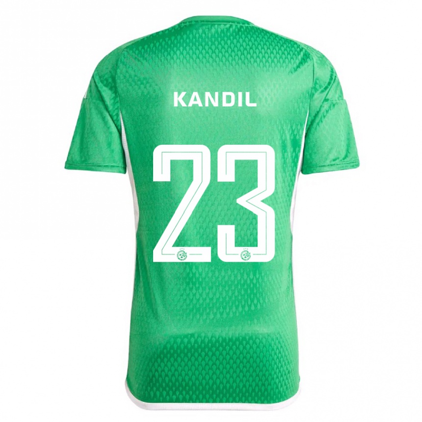 Kids Football Maor Kandil #23 White Blue Home Jersey 2023/24 T-Shirt Canada