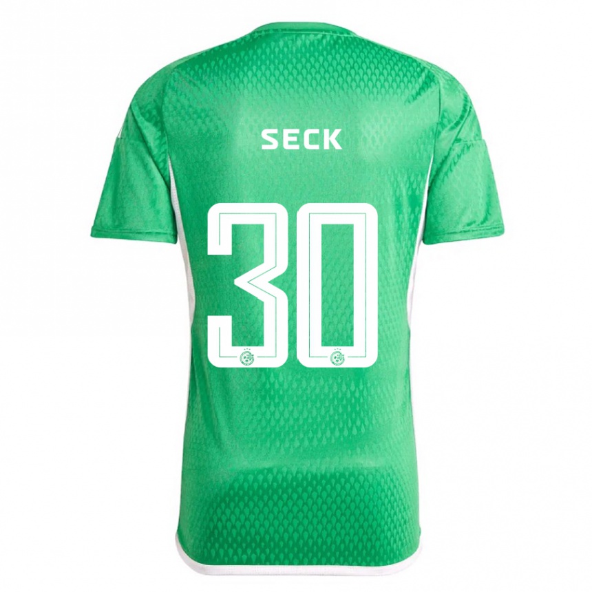 Kids Football Abdoulaye Seck #30 White Blue Home Jersey 2023/24 T-Shirt Canada