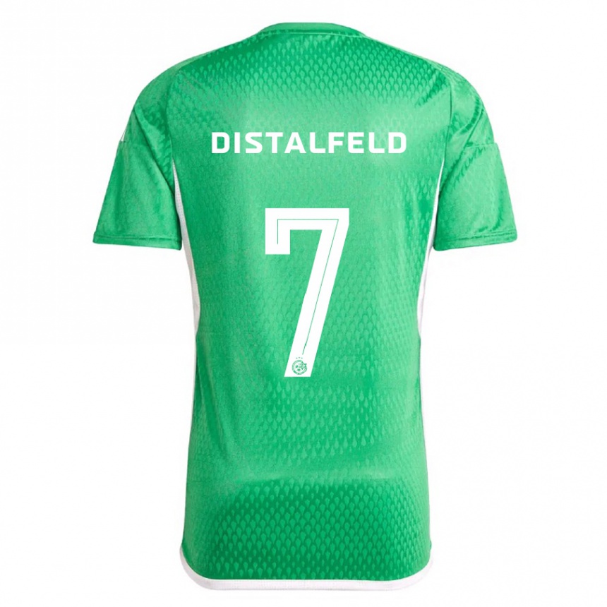 Kids Football Yanai Distalfeld #7 White Blue Home Jersey 2023/24 T-Shirt Canada