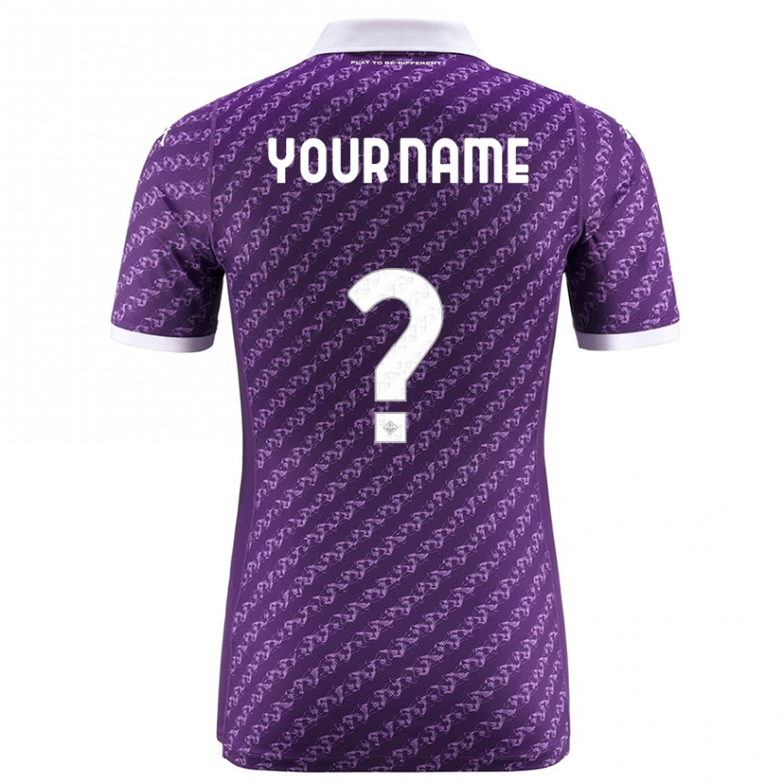 Enfant Football Maillot Votre Nom #0 Violet Tenues Domicile 2023/24 Canada