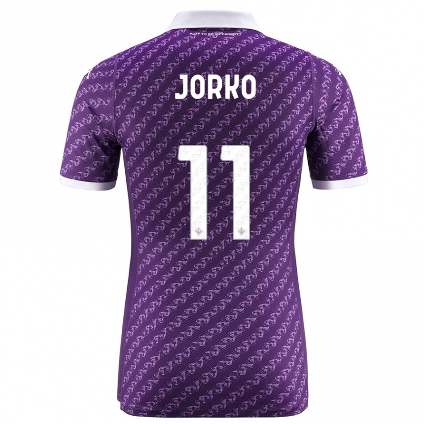 Enfant Football Maillot Jonathan Ikoné #11 Violet Tenues Domicile 2023/24 Canada