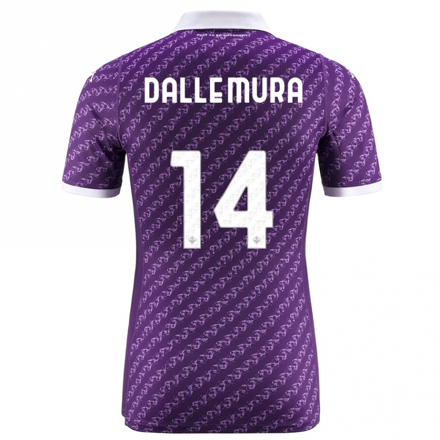 Kids Football Christian Dalle Mura #14 Violet Home Jersey 2023/24 T-Shirt Canada