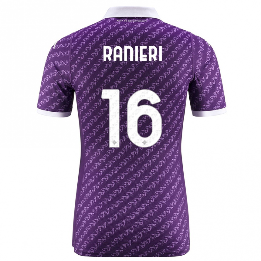 Kids Football Luca Ranieri #16 Violet Home Jersey 2023/24 T-Shirt Canada