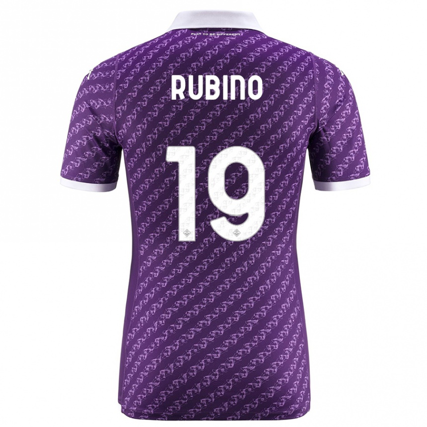 Kids Football Tommaso Rubino #19 Violet Home Jersey 2023/24 T-Shirt Canada