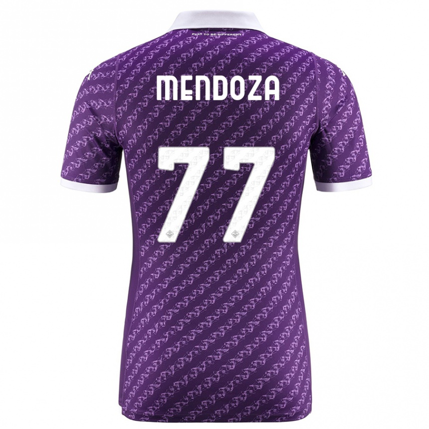 Kids Football William Mendoza #77 Violet Home Jersey 2023/24 T-Shirt Canada