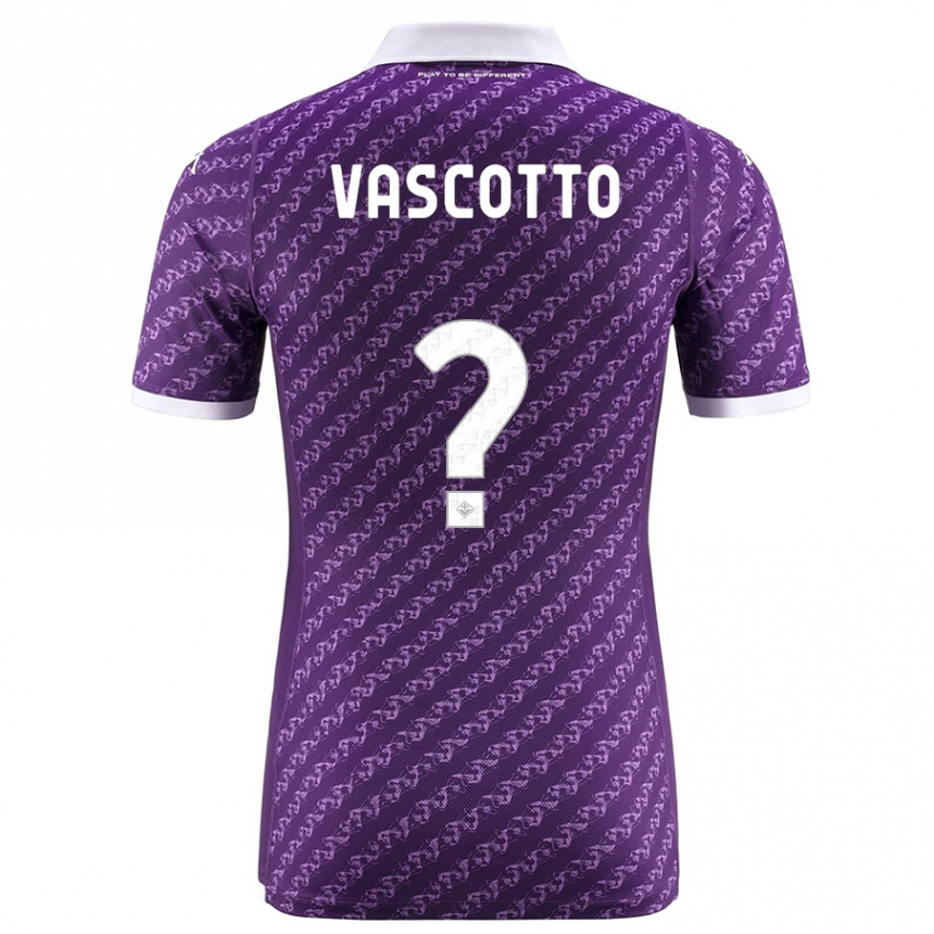 Kids Football Edoardo Vascotto #0 Violet Home Jersey 2023/24 T-Shirt Canada