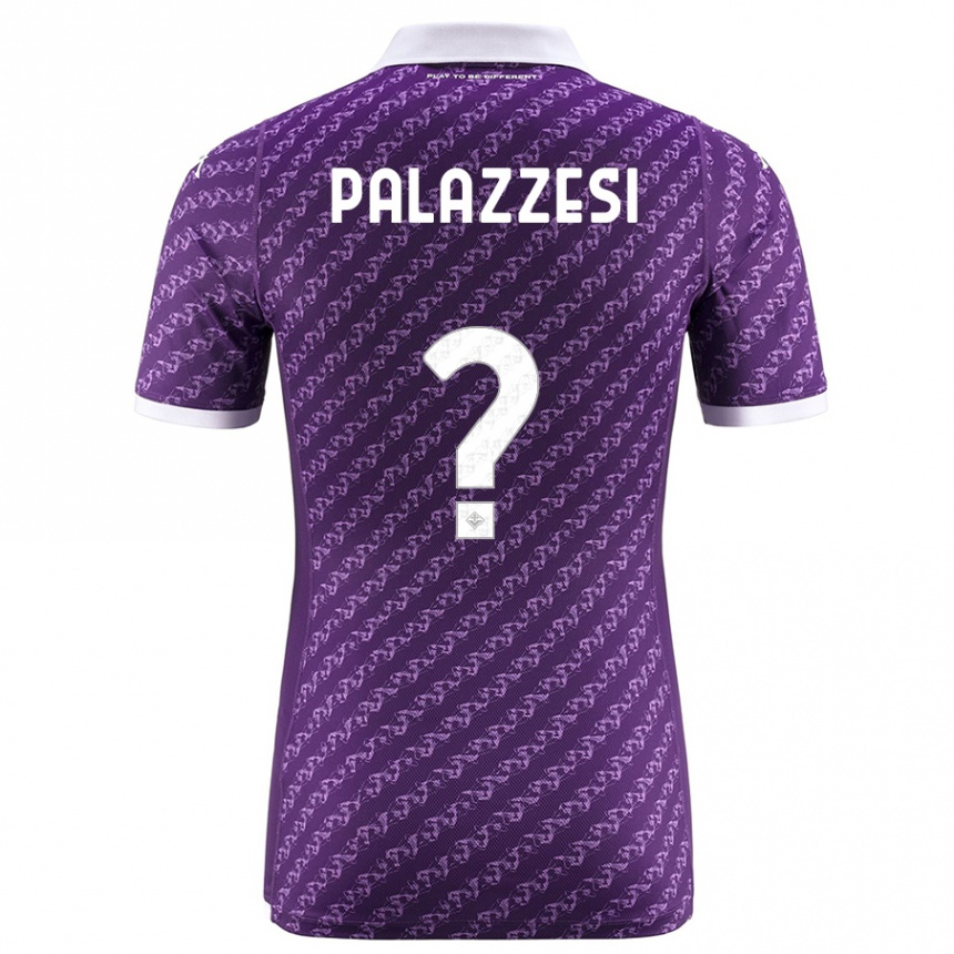 Kids Football Yuri Palazzesi #0 Violet Home Jersey 2023/24 T-Shirt Canada