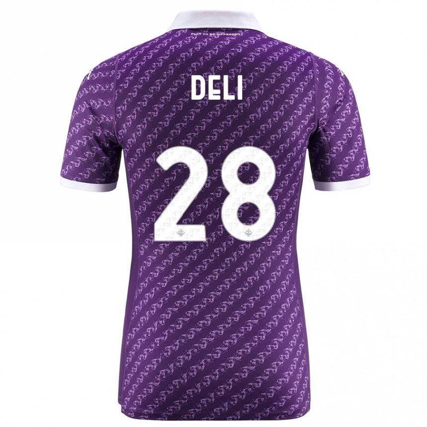 Kids Football Lapo Deli #28 Violet Home Jersey 2023/24 T-Shirt Canada