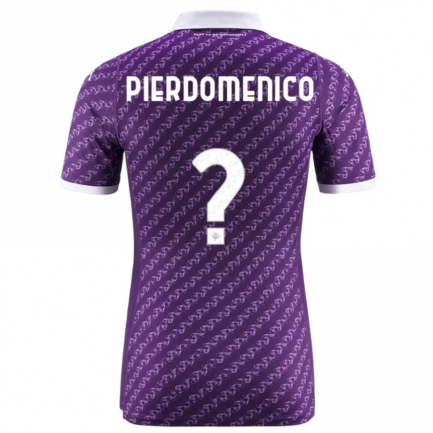 Kids Football Jacopo Di Pierdomenico #0 Violet Home Jersey 2023/24 T-Shirt Canada