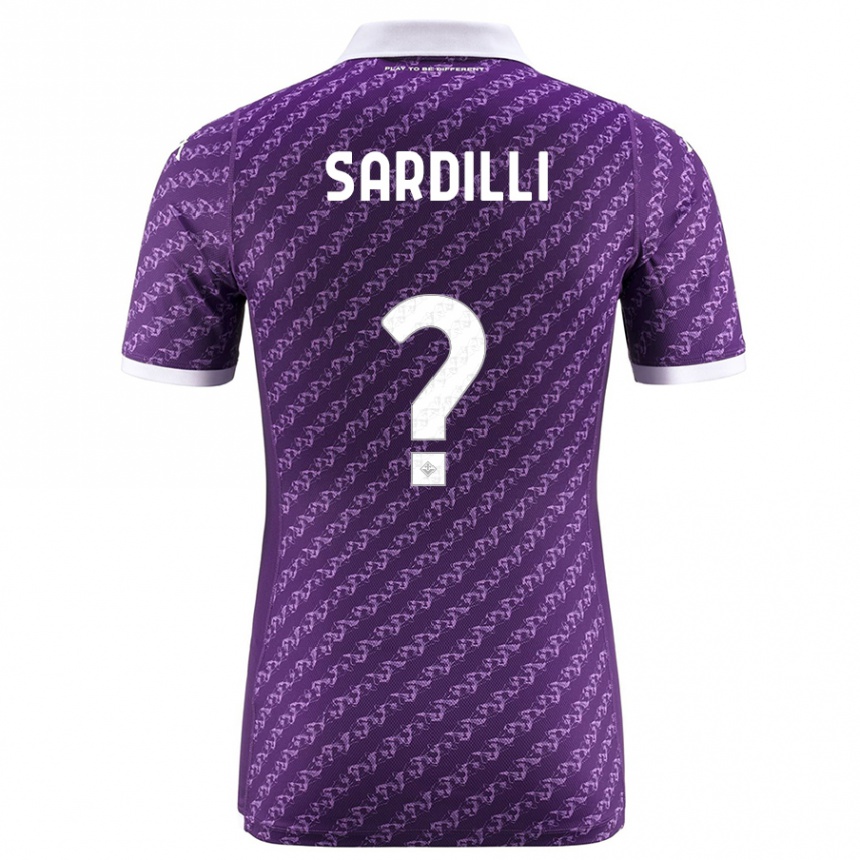 Kids Football Davide Sardilli #0 Violet Home Jersey 2023/24 T-Shirt Canada