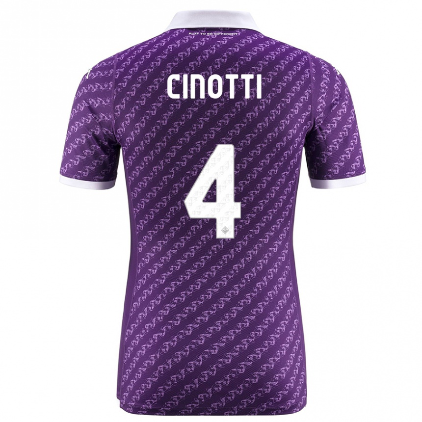 Enfant Football Maillot Norma Cinotti #4 Violet Tenues Domicile 2023/24 Canada