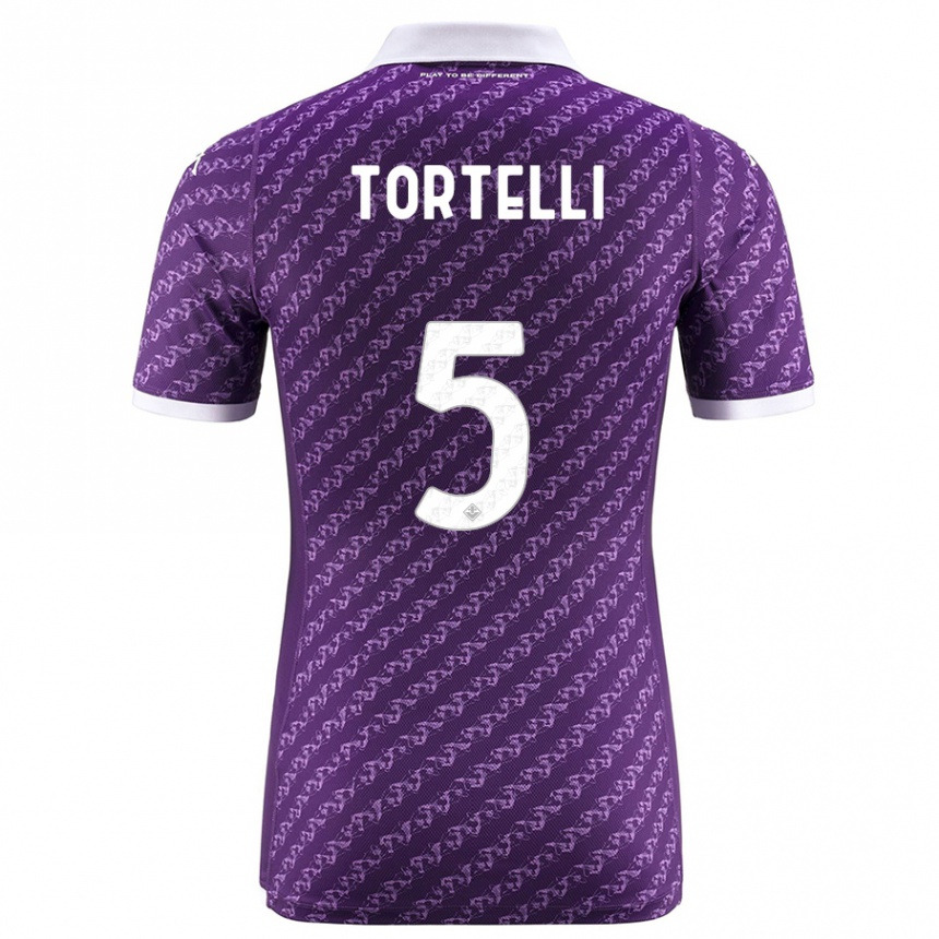 Enfant Football Maillot Alice Tortelli #5 Violet Tenues Domicile 2023/24 Canada