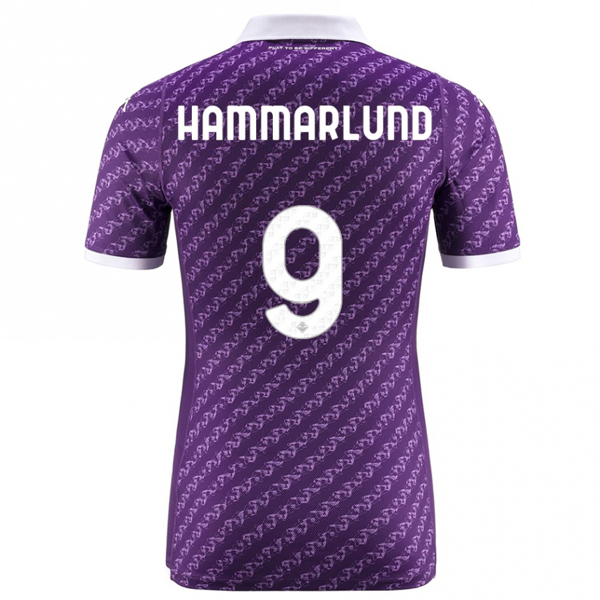 Kids Football Pauline Hammarlund #9 Violet Home Jersey 2023/24 T-Shirt Canada