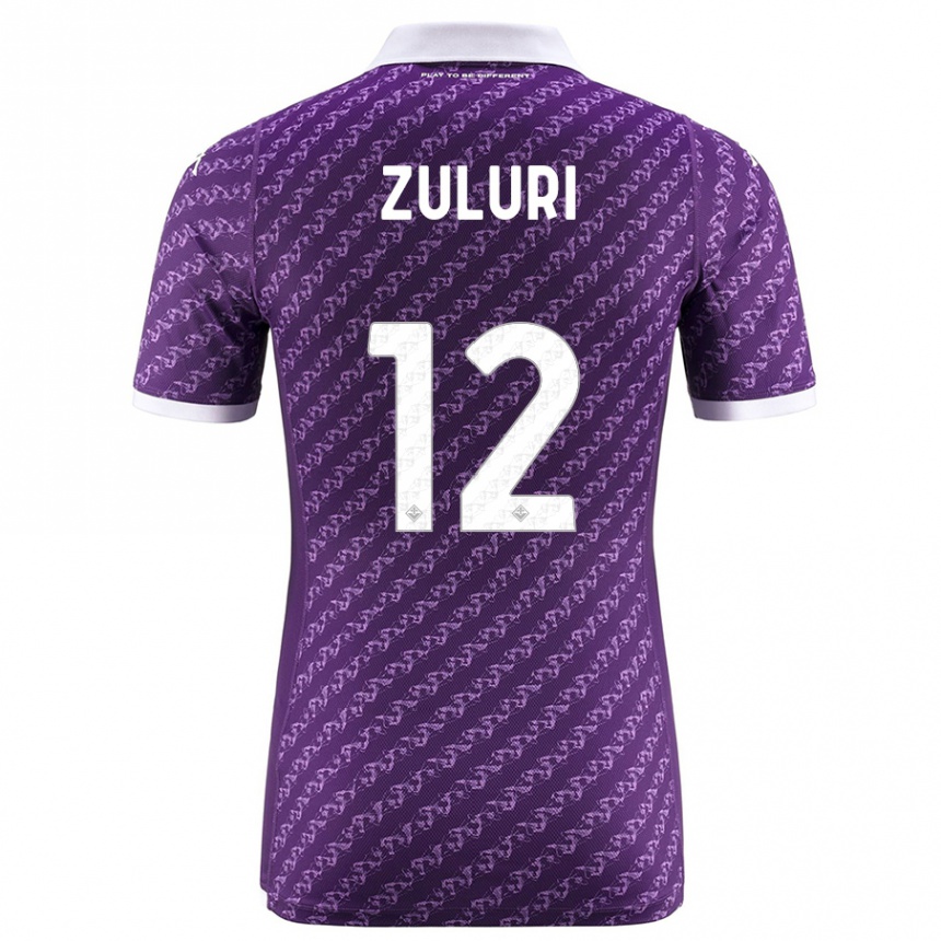 Kids Football Athena Zuluri #12 Violet Home Jersey 2023/24 T-Shirt Canada