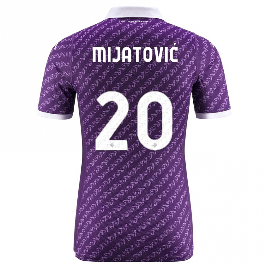 Kids Football Milica Mijatović #20 Violet Home Jersey 2023/24 T-Shirt Canada