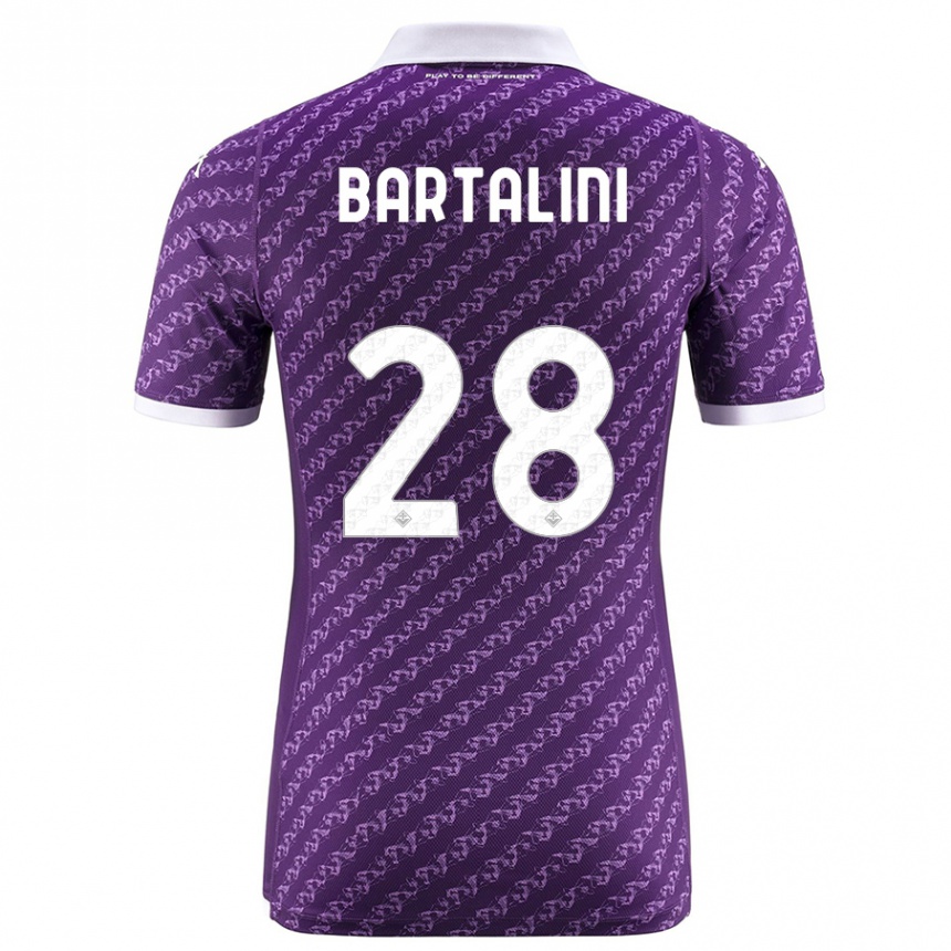 Kids Football Viola Bartalini #28 Violet Home Jersey 2023/24 T-Shirt Canada