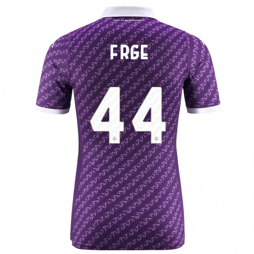 Kids Football Emma Færge #44 Violet Home Jersey 2023/24 T-Shirt Canada