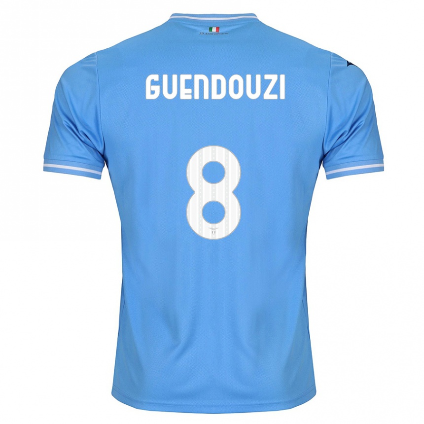 Enfant Football Maillot Matteo Guendouzi #8 Bleu Tenues Domicile 2023/24 Canada