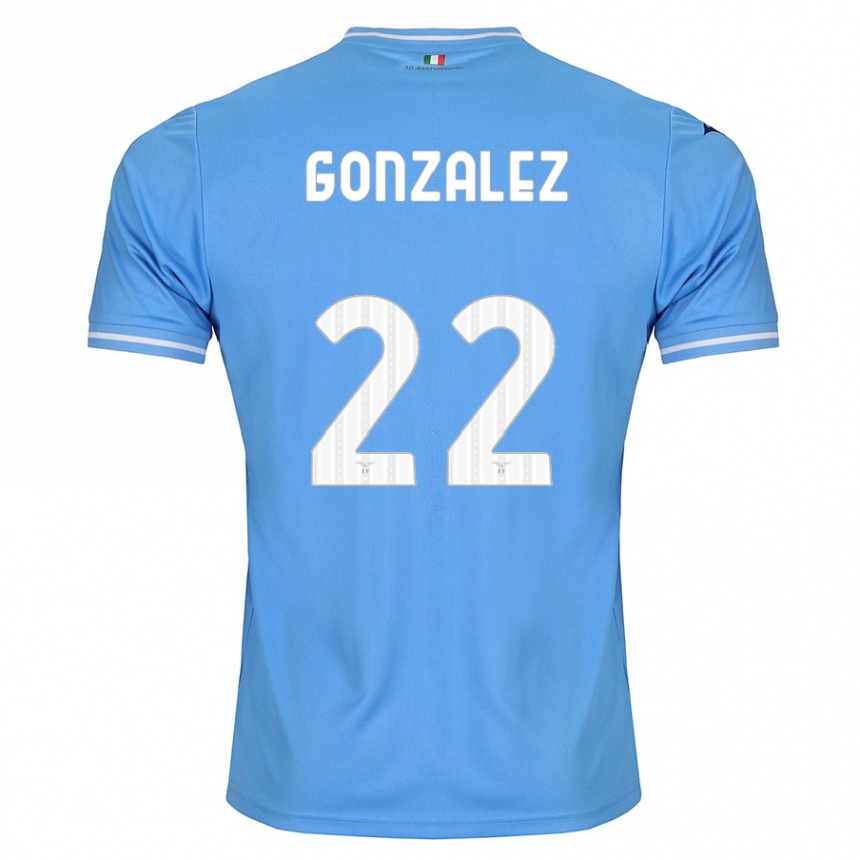 Kids Football Diego González #22 Blue Home Jersey 2023/24 T-Shirt Canada