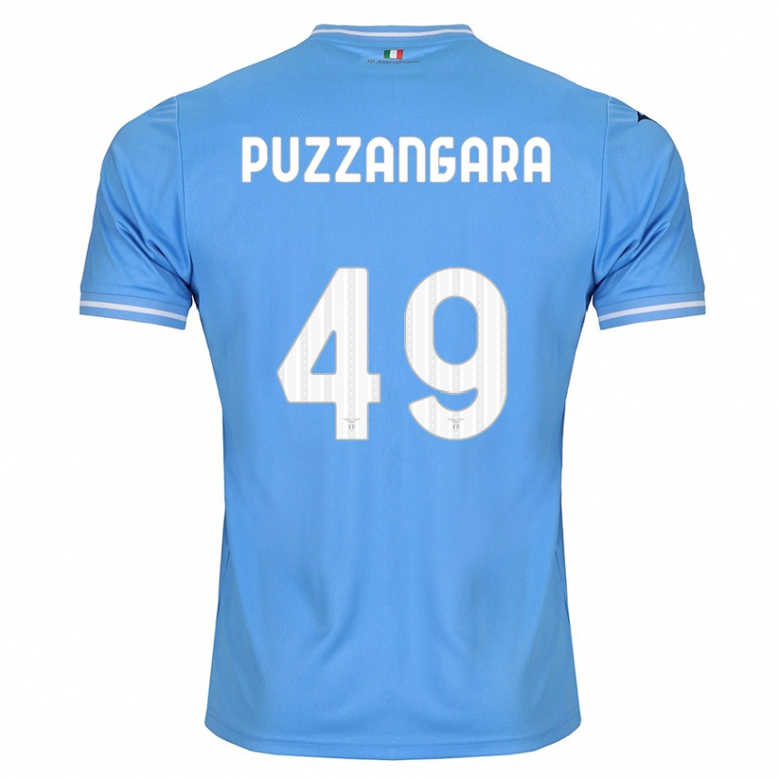 Kids Football Angelo Antonio Puzzangara #49 Blue Home Jersey 2023/24 T-Shirt Canada